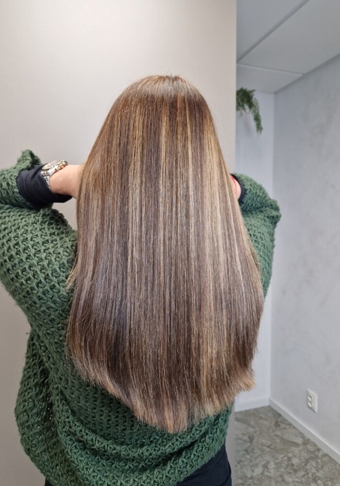 brown balayage kaderníctvo košice, hneda balejaz kosice